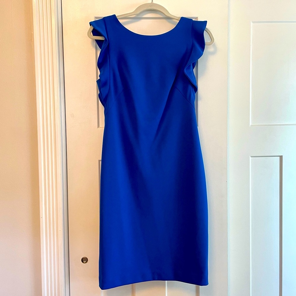 Blue Calvin Klein dress